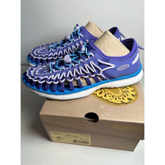 Keen Big Kid’s liberty azure blue shoes size New! #4-0013 - Picture 5 of 8